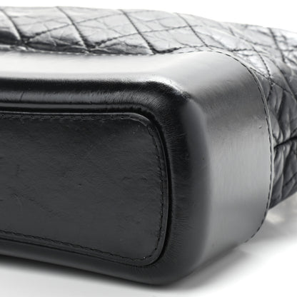 Chanel Aged Calfskin Quilted Medium Gabrielle Hobo Black 12 of 13