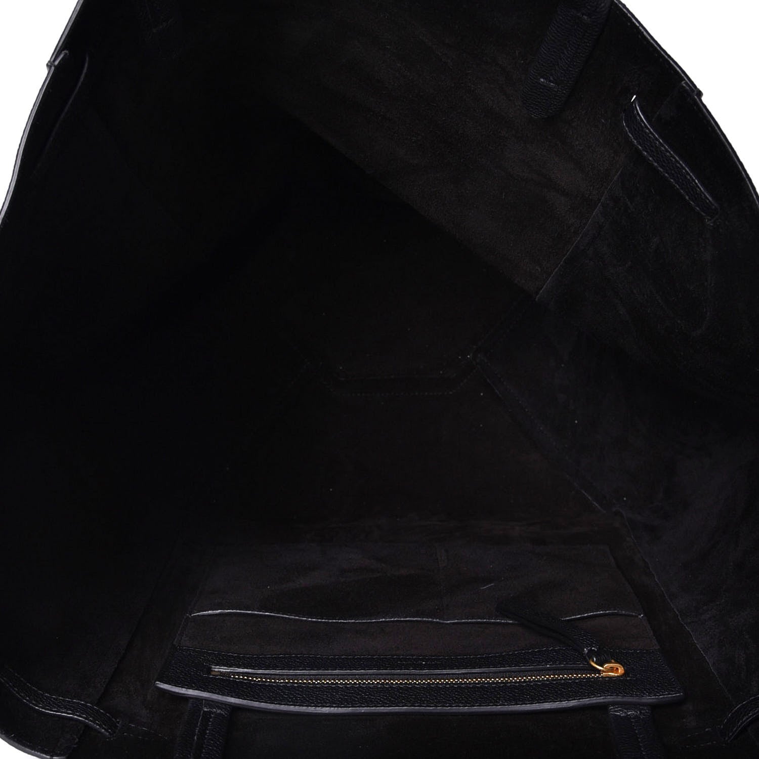 Celine Soft Grained Calfskin Medium Belt Cabas Phantom Black 4 of 5