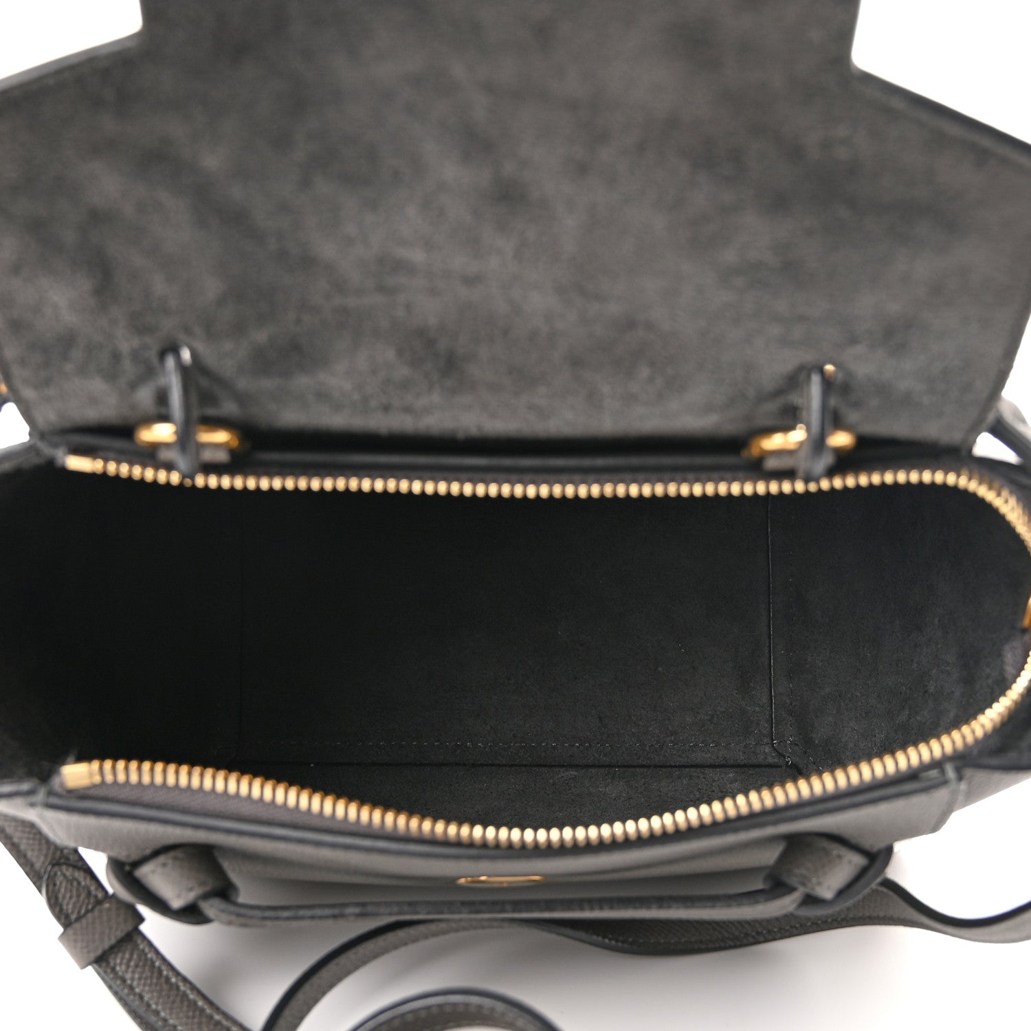 Celine Grained Calfskin Nano Belt Bag Grey 4 of 12