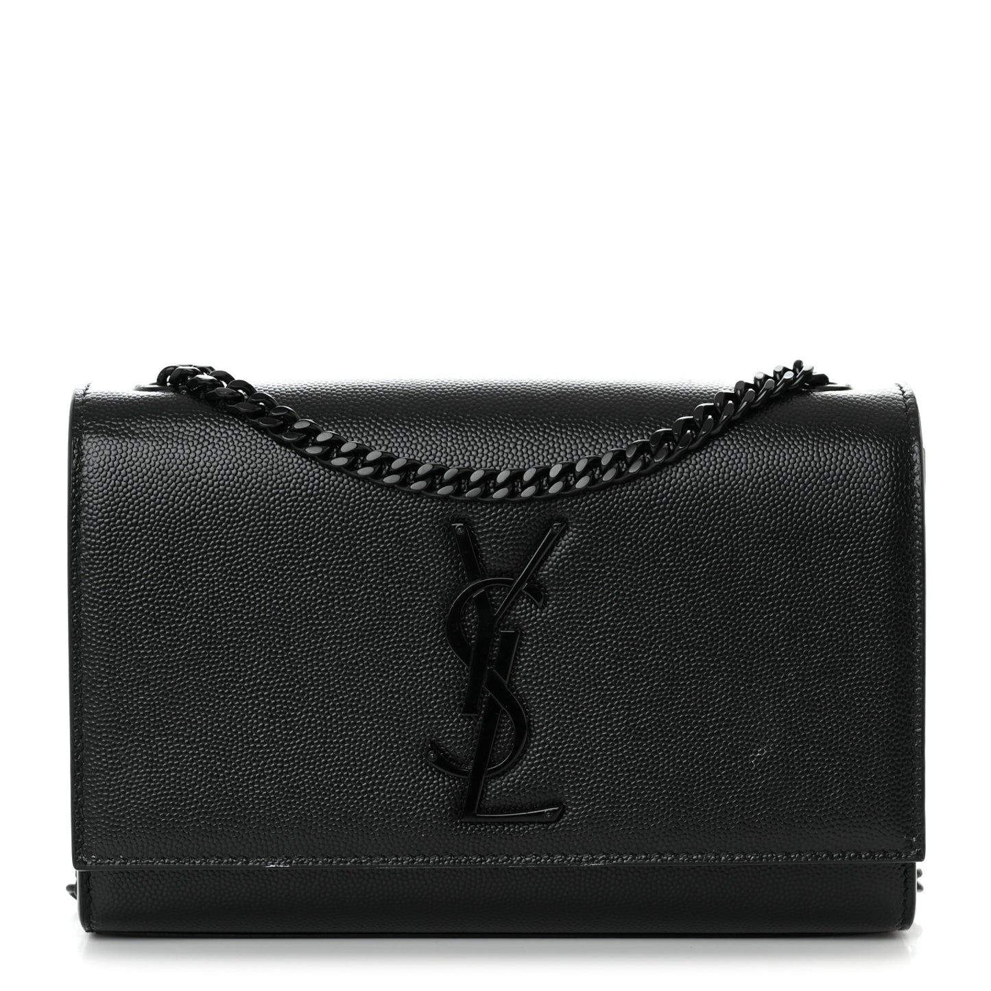 Grain De Poudre Small Monogram Monochrome Kate Satchel Black