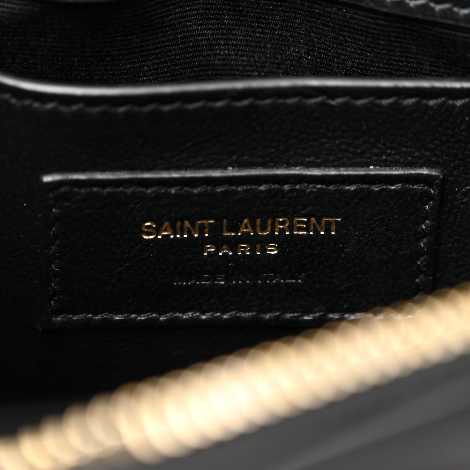 Saint Laurent Calfskin Y Quilted Monogram Small Loulou Chain Satchel Black 6 of 12