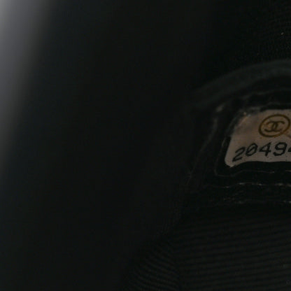 Chanel Calfskin Quilted Medium Graphic Flap Blue Black 8 of 11