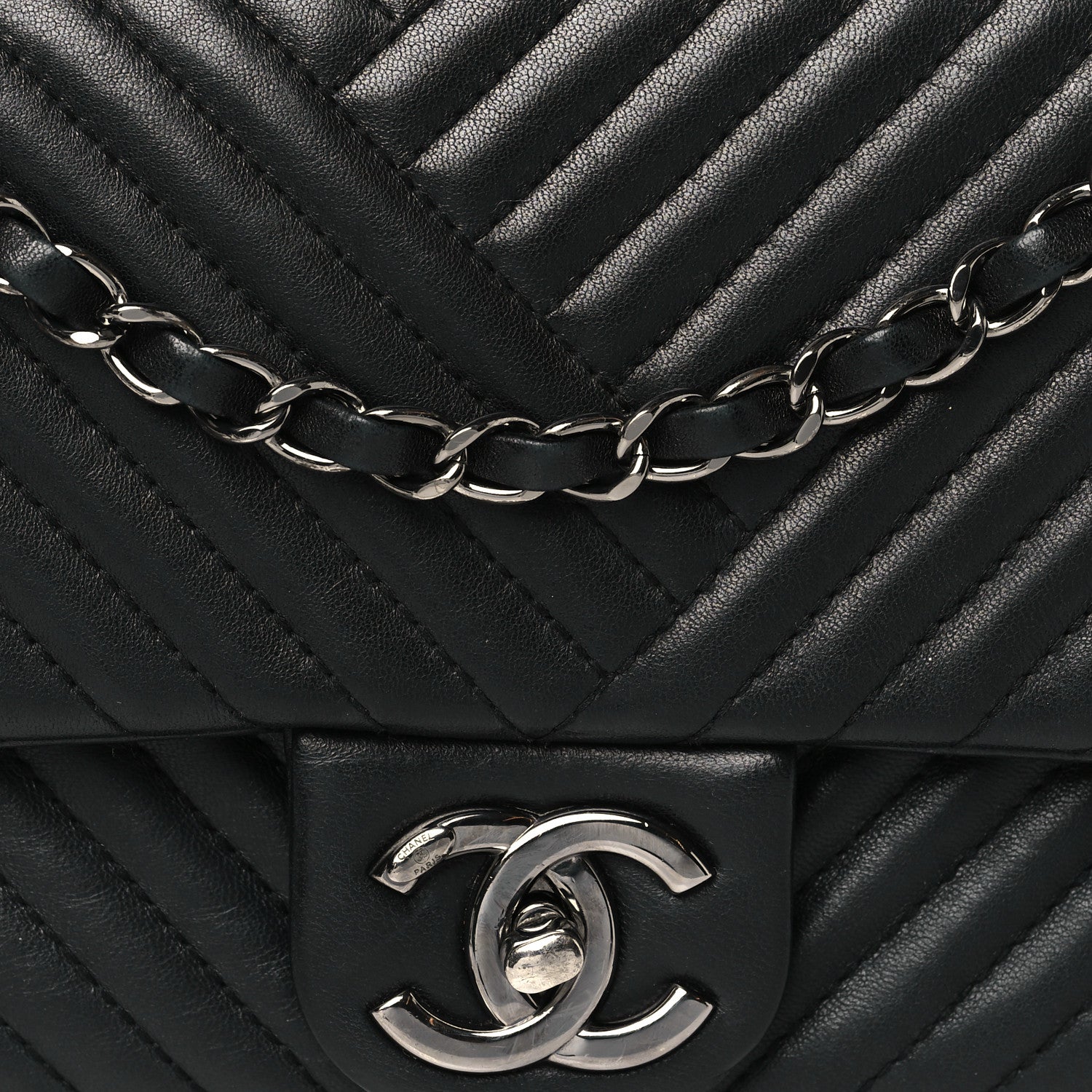Chanel Lambskin Small CC Crossing Flap Black 8 of 12