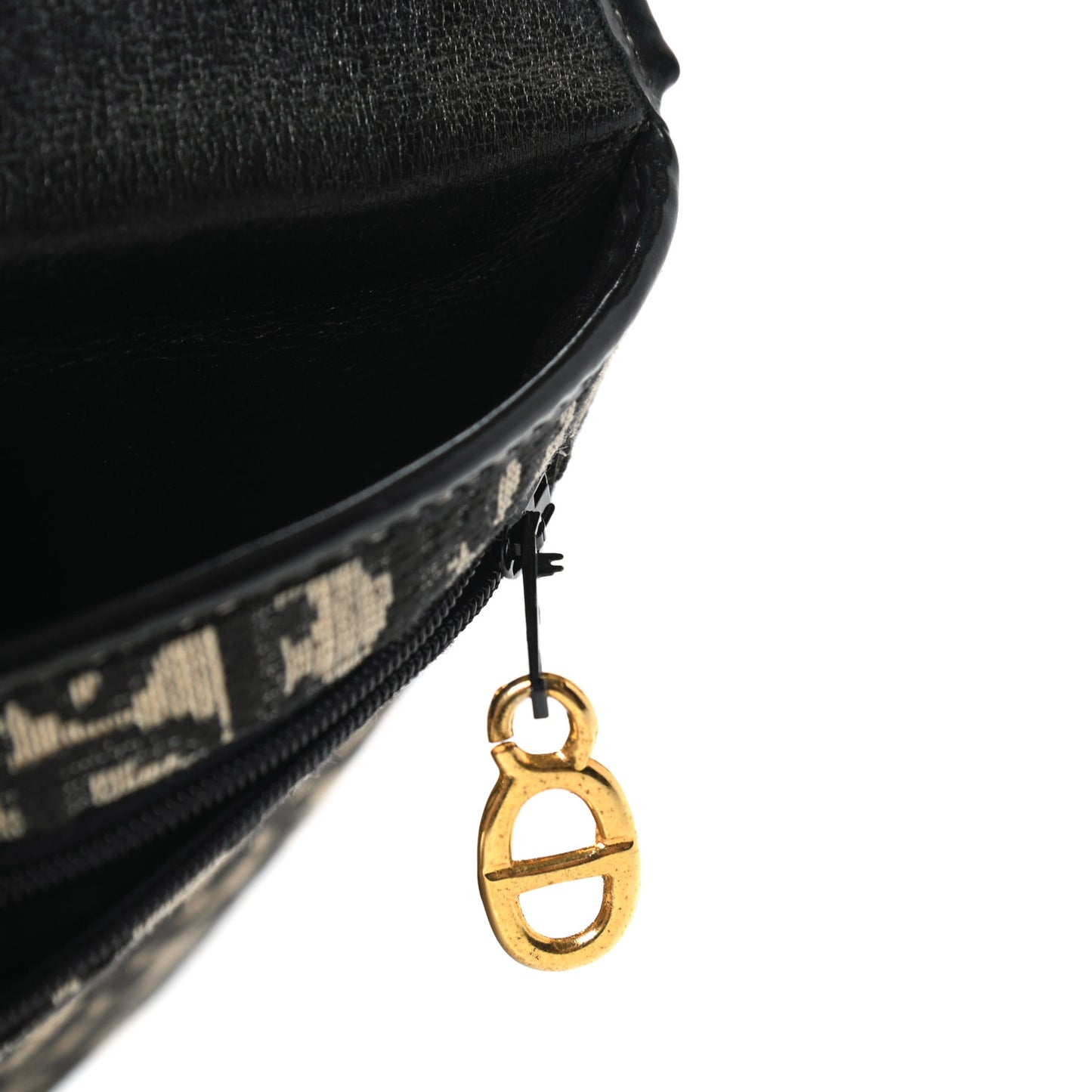 Monogram Flap Clutch Navy Blue