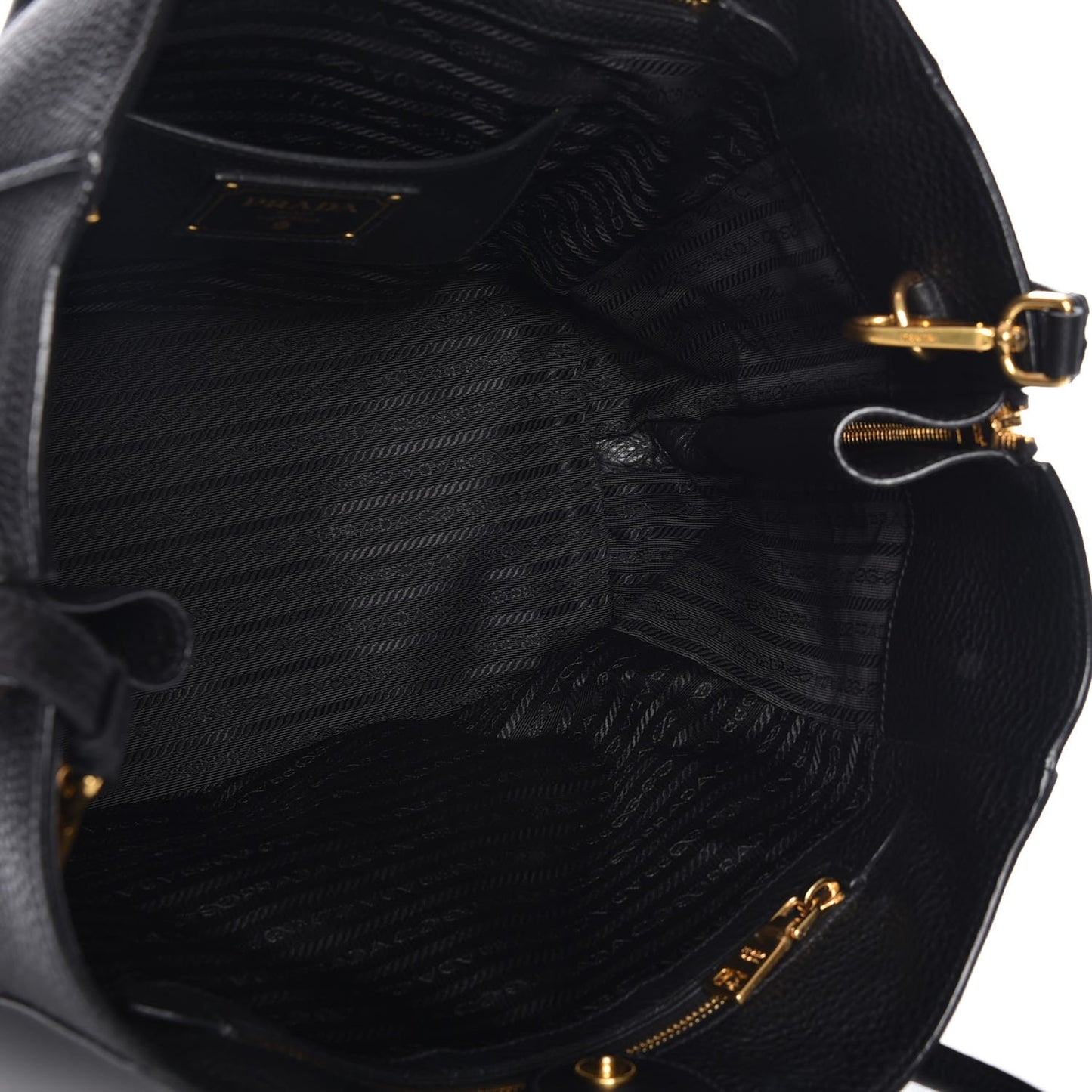 Vitello Daino Tote Nero Black