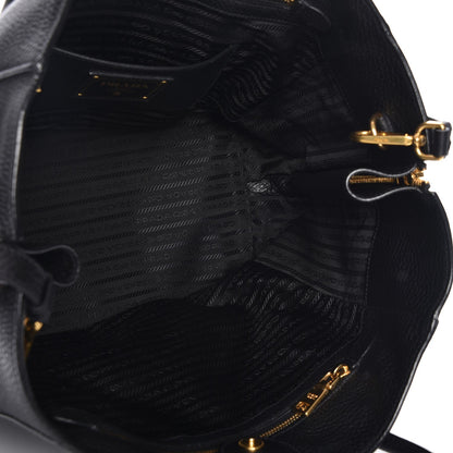Prada Vitello Daino Tote Nero Black 6 of 11