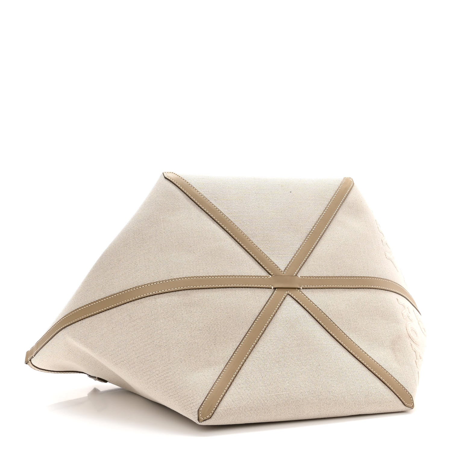Burberry Cotton Canvas Mini Logo Horseferry Tote Bag Off White 7 of 13