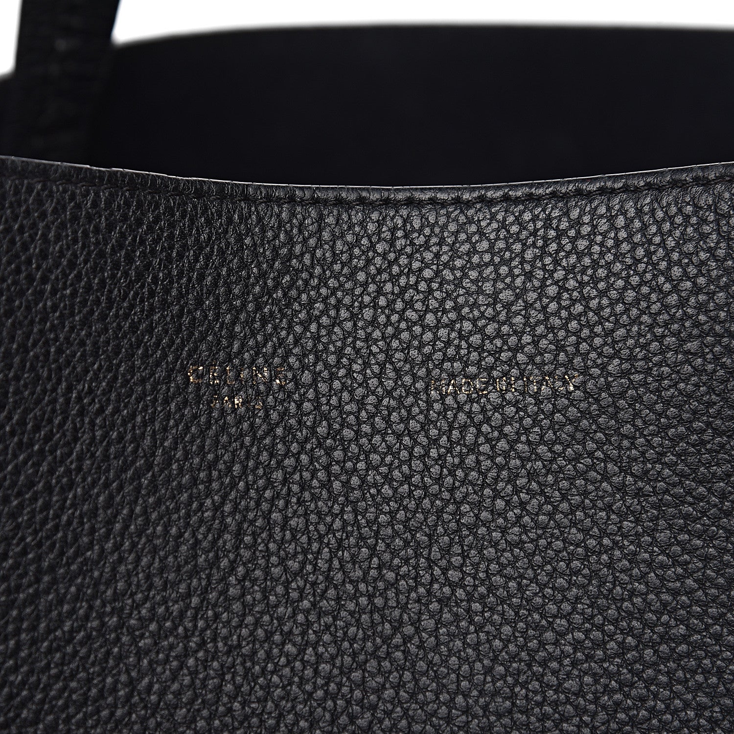 Celine Soft Grained Calfskin Small Belt Cabas Phantom Black 14 of 14