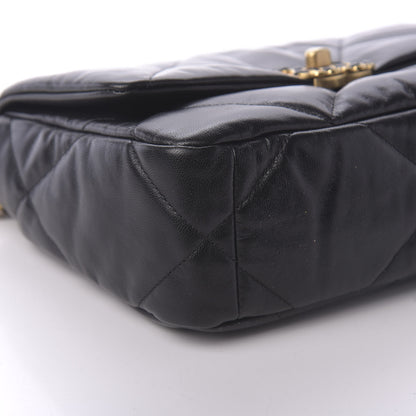Chanel Lambskin Quilted Medium 19 Flap Black 6 of 11