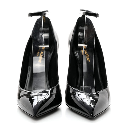 Saint Laurent Patent Opyum Appelle Moi Ankle Strap Pump 39 Black 2 of 16