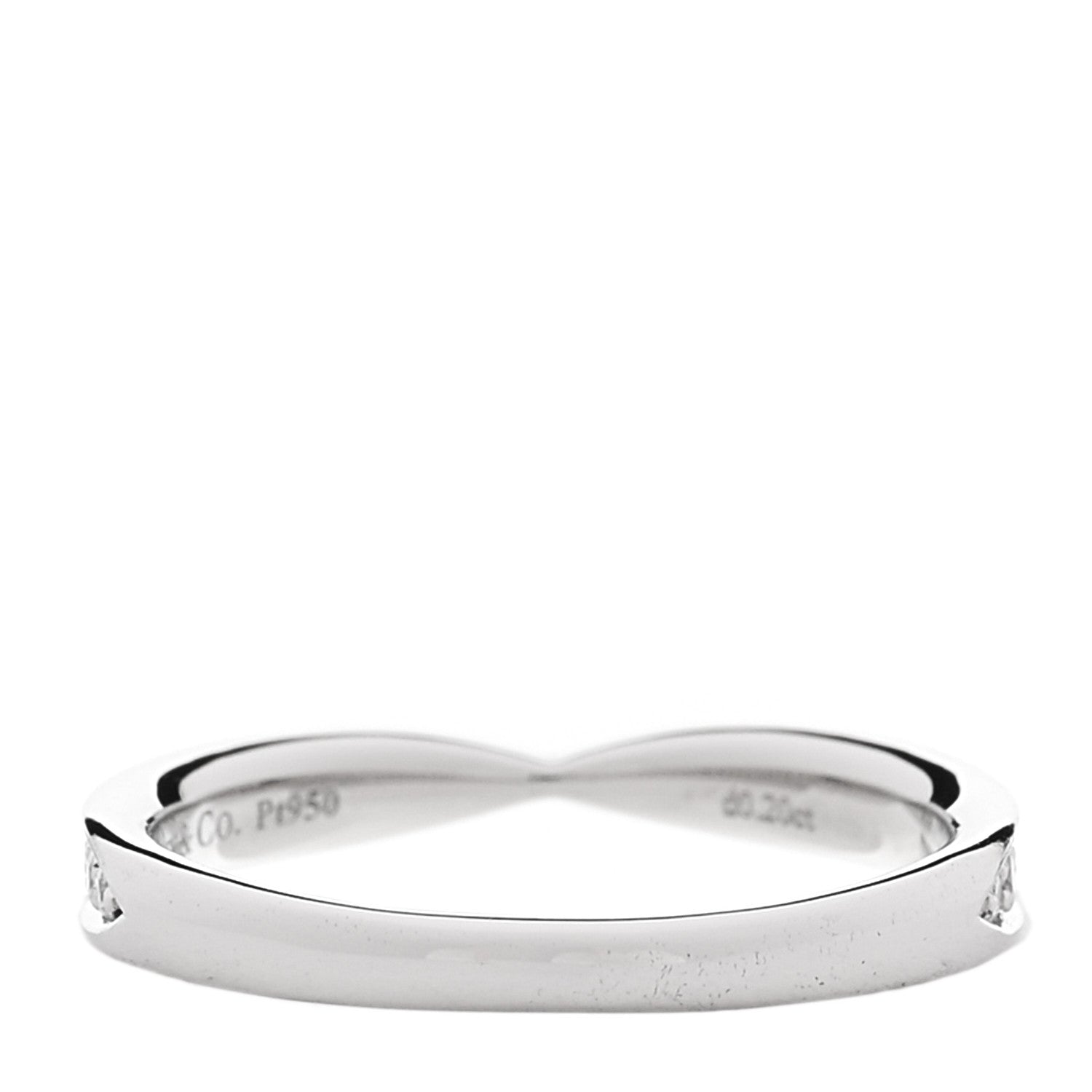 Tiffany Platinum Diamond Harmony Bead-set Band Ring 47 4 3 of 4
