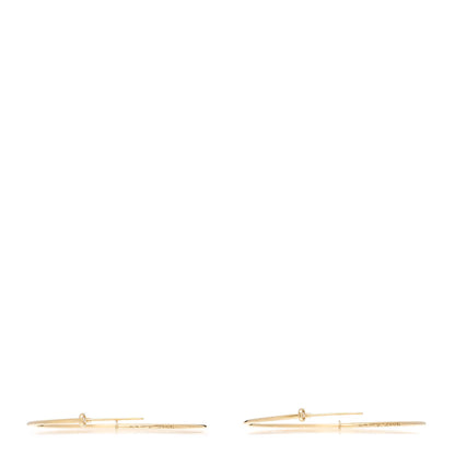Tiffany 18K Yellow Gold Diamond Medium Elsa Peretti Hoop Earrings 3 of 4