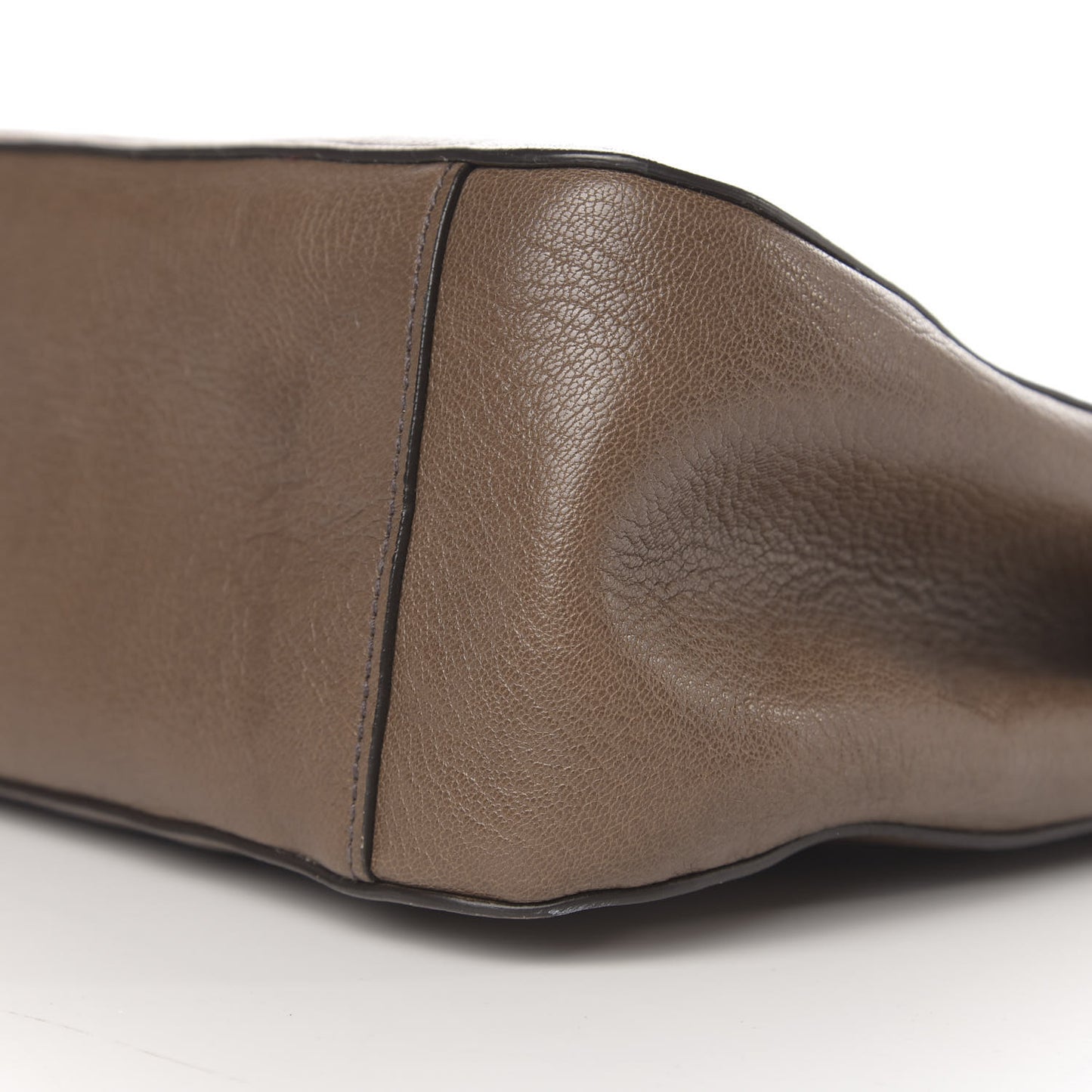 Goatskin Madras Top Handle Tote Argilla