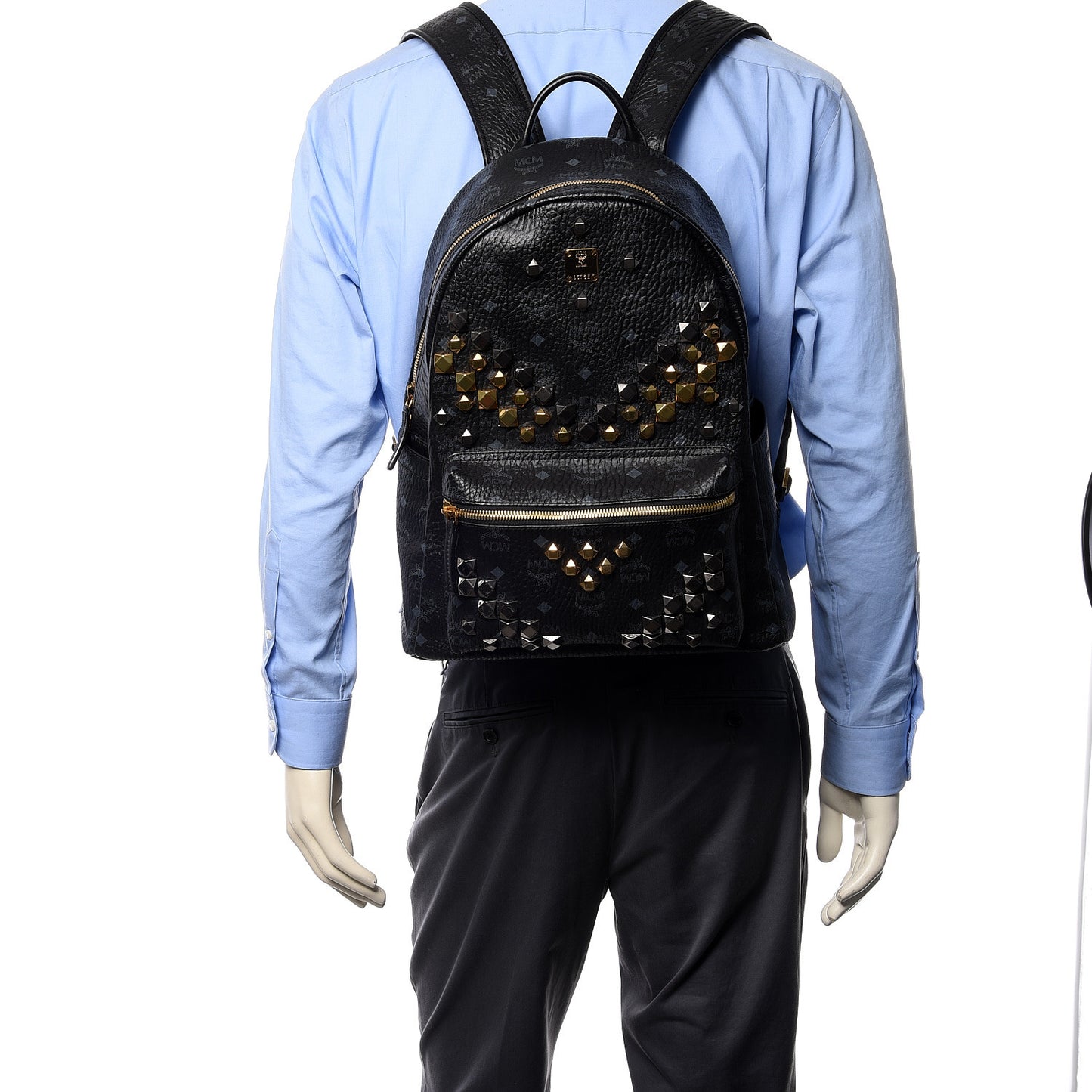 Visetos Studded Medium Stark M Backpack Black