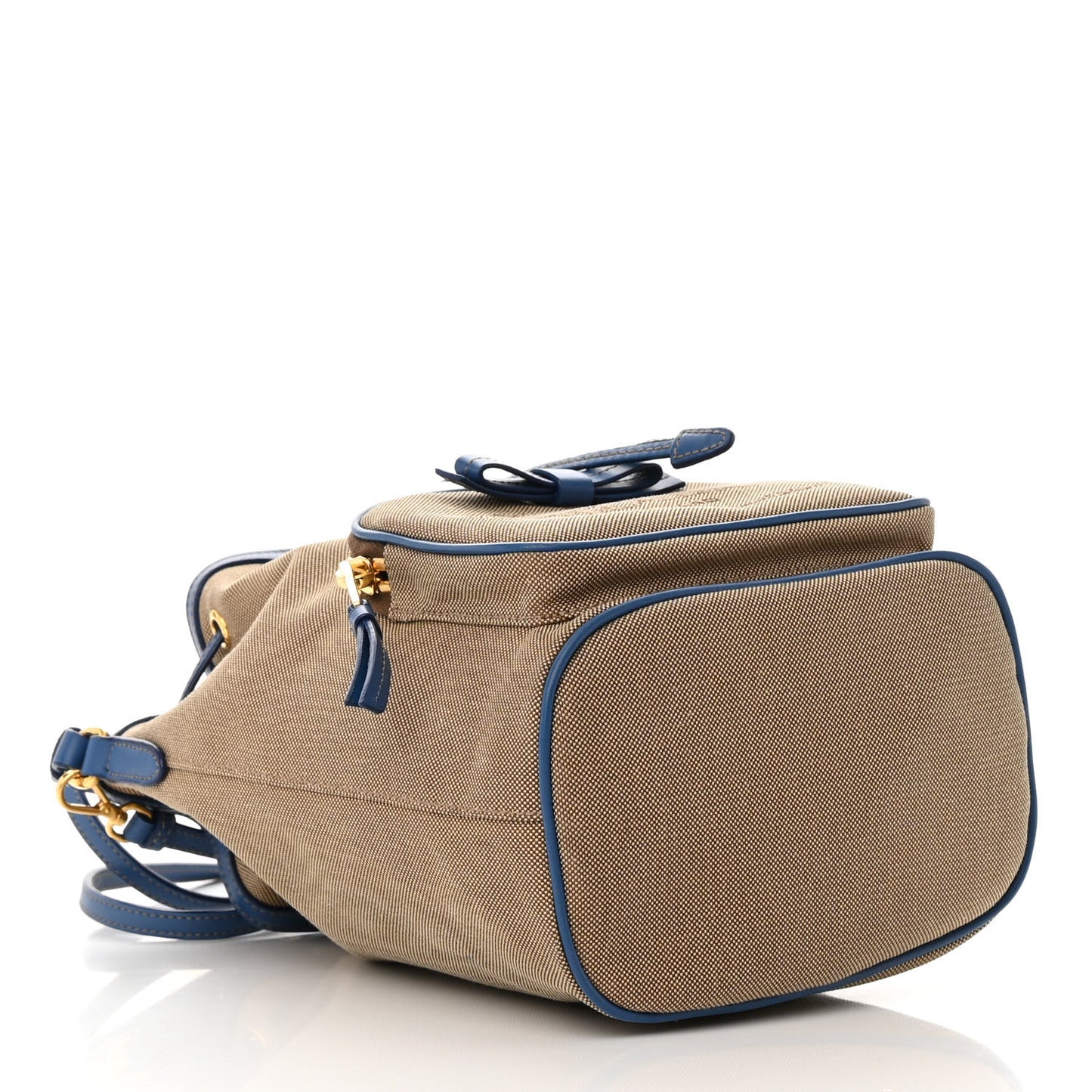 Jacquard Logo Mini Bucket Crossbody Bag Corda Azzurro