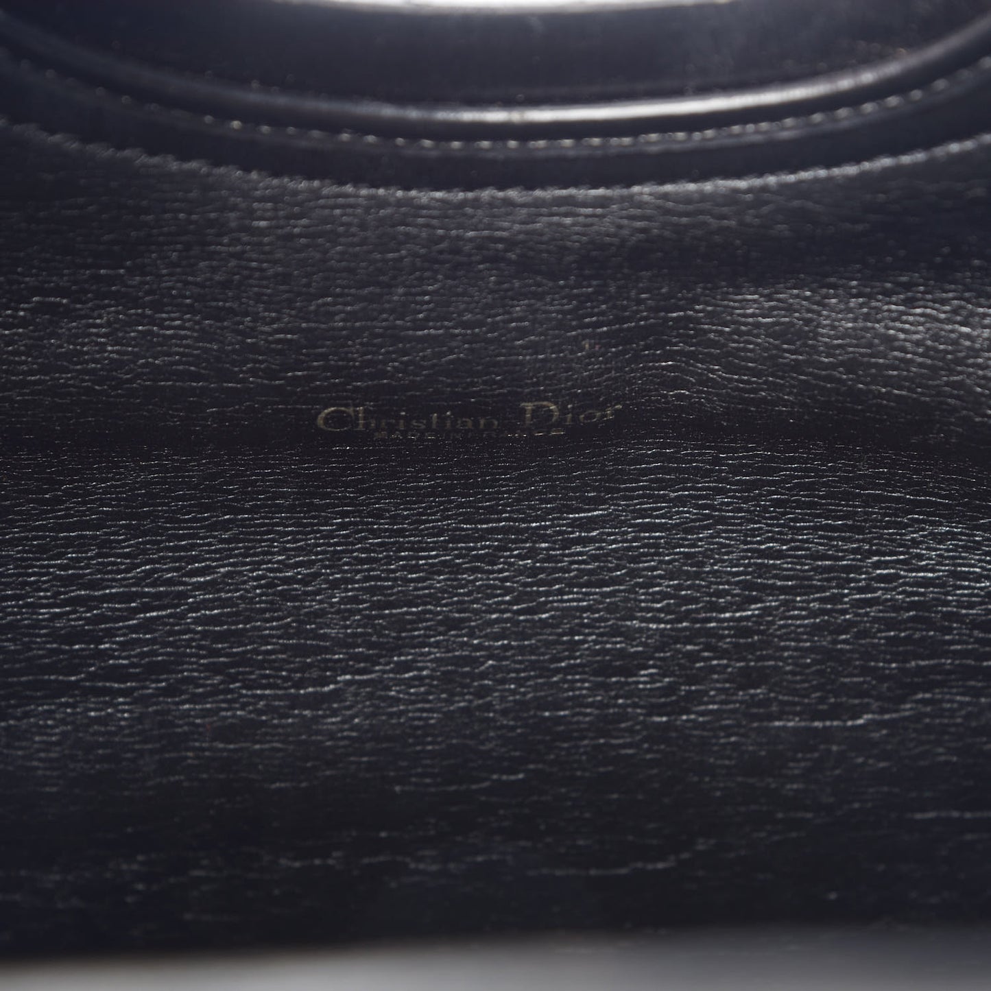 Monogram Fold Over Clutch Black