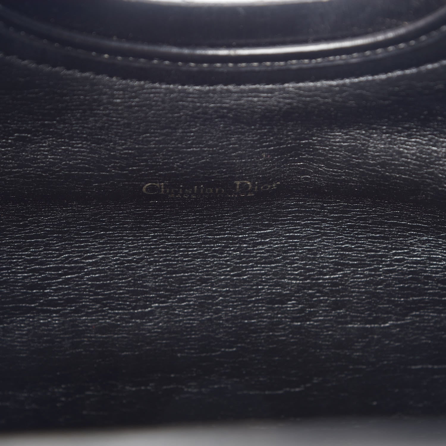 Christian Dior Monogram Fold Over Clutch Black 9 of 17