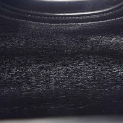 Christian Dior Monogram Fold Over Clutch Black 9 of 17