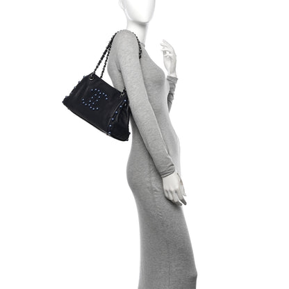 Chanel Lambskin Pearl Obsession Tote Navy 2 of 10