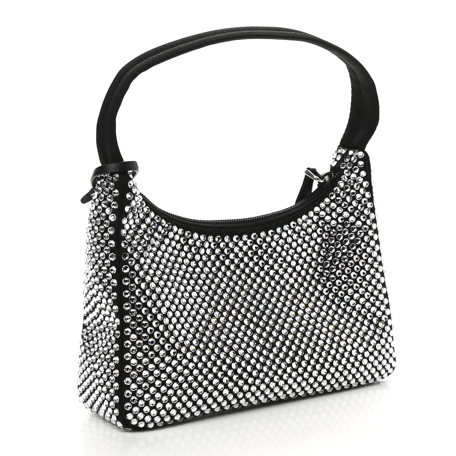 Prada Satin Crystal Mini Re-Edition 2000 Bag Cristal 3 of 8