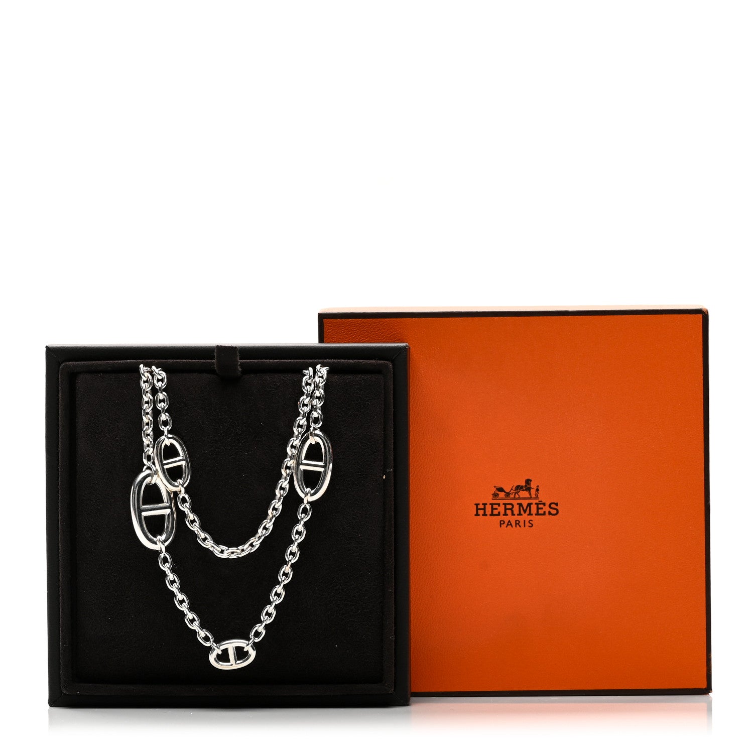 Hermes Sterling Silver Farandole Necklace 120 6 of 6