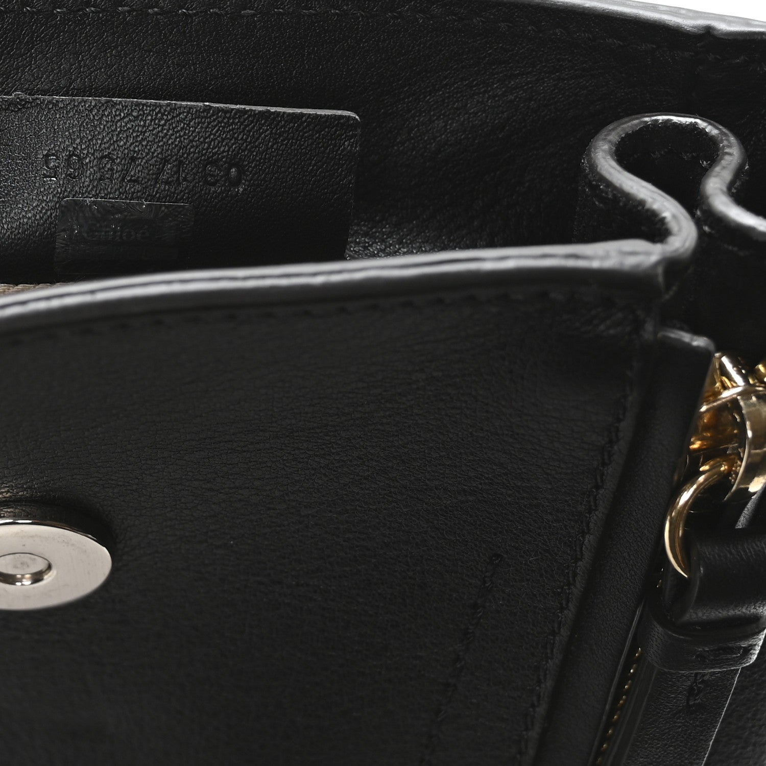 Chloe Suede Calfskin Mini Faye Backpack Black 7 of 10
