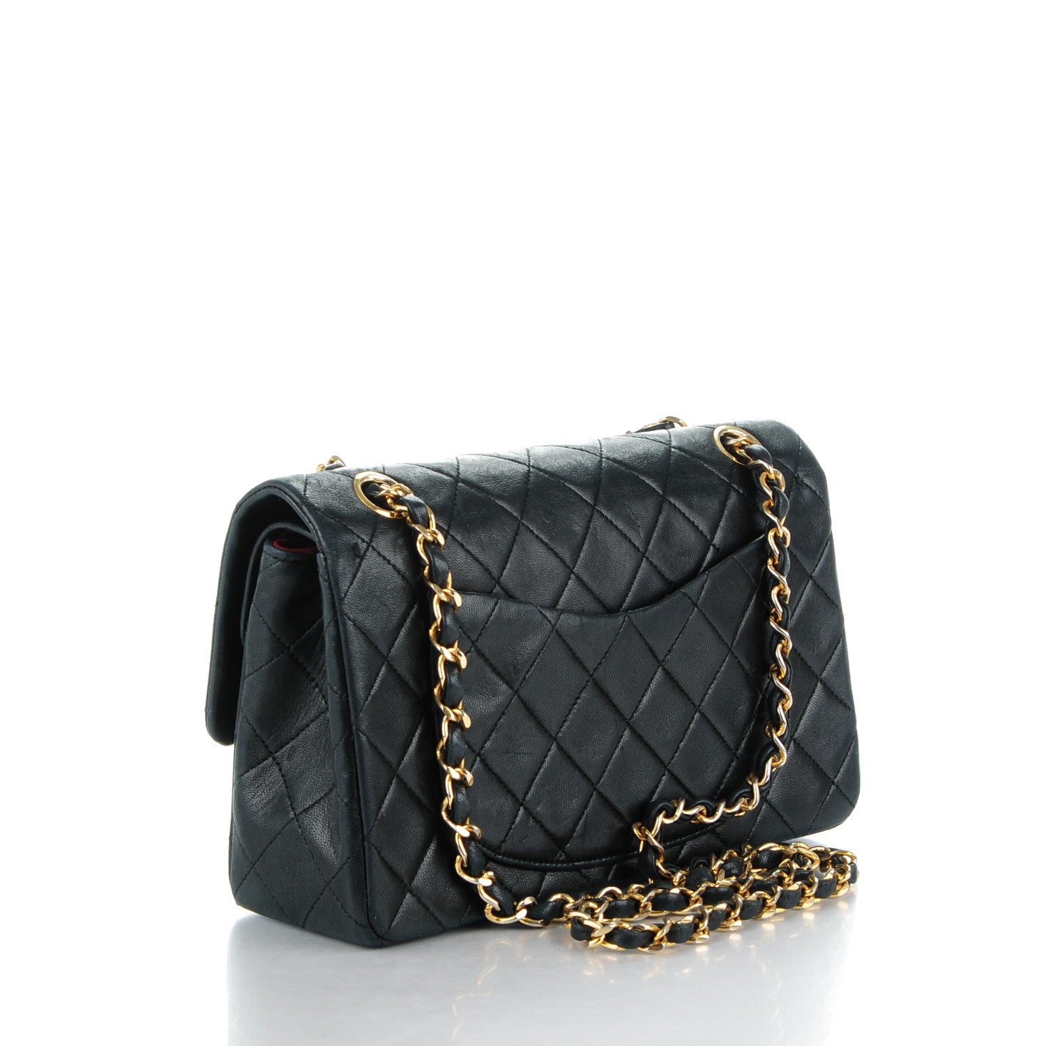Chanel Lambskin Quilted Small Double Flap Black 3 of 9
