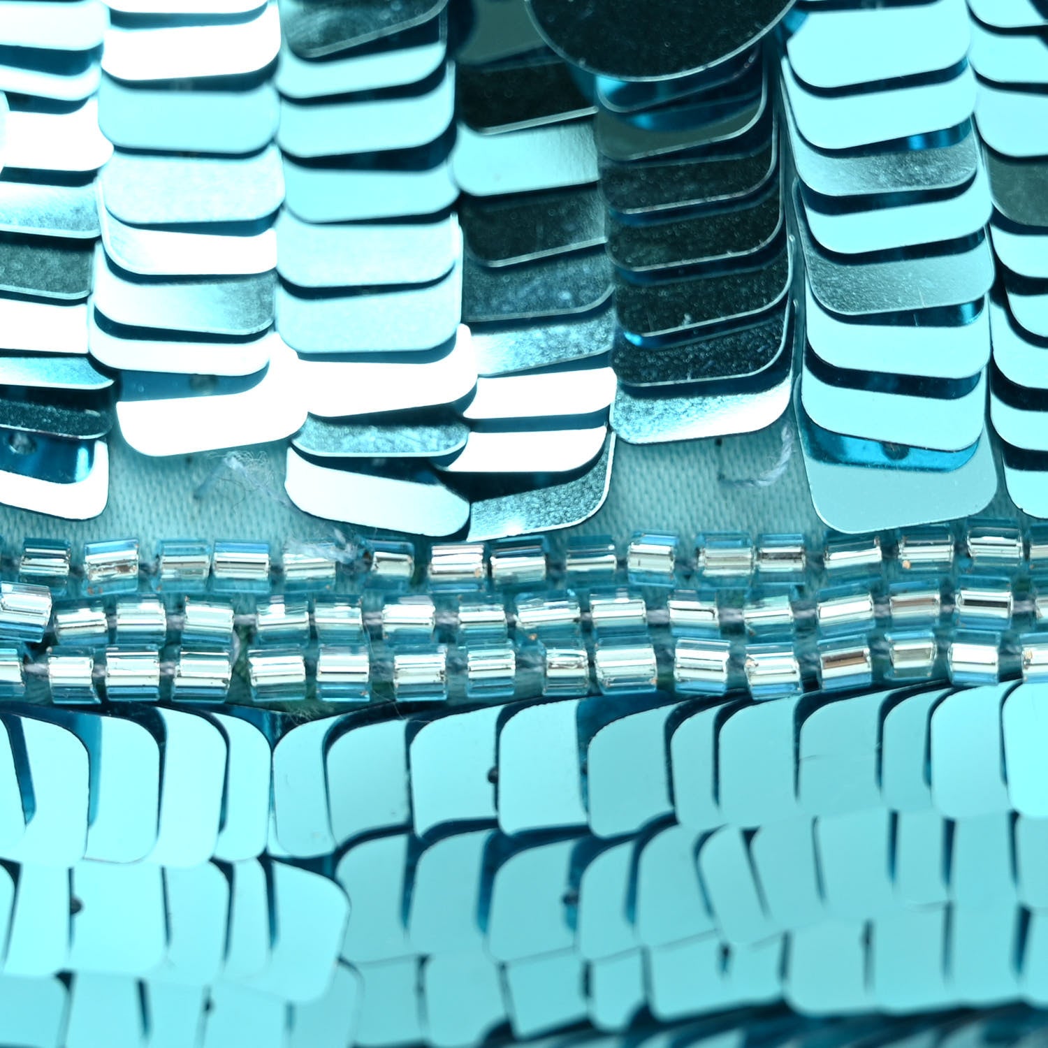 Fendi Sequin Paillettes Vitello Grace Sex and the City Baguette Spring Turquoise 12 of 14