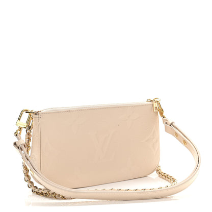 Louis Vuitton Empreinte Monogram Giant Multi Pochette Accessories Cream 3 of 12