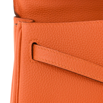 Hermes Togo Kelly Retourne 25 Orange 11 of 12