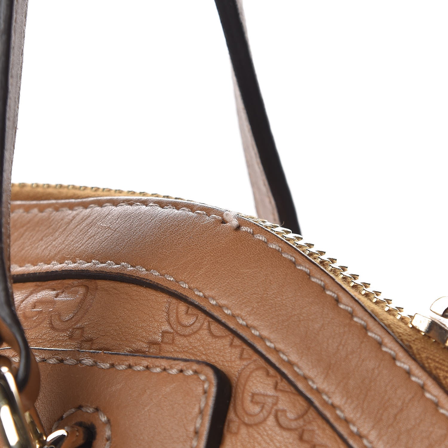 Gucci Guccissima Medium Top Handle Bag Light Brown 12 of 12