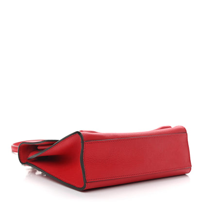 Louis Vuitton Soft Calfskin Mylockme Chain Bag BB Rubis 4 of 10