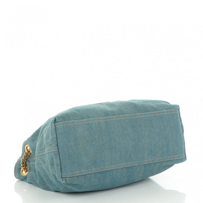 Gucci Denim Medium Soho Chain Shoulder Bag Blue 4 of 7