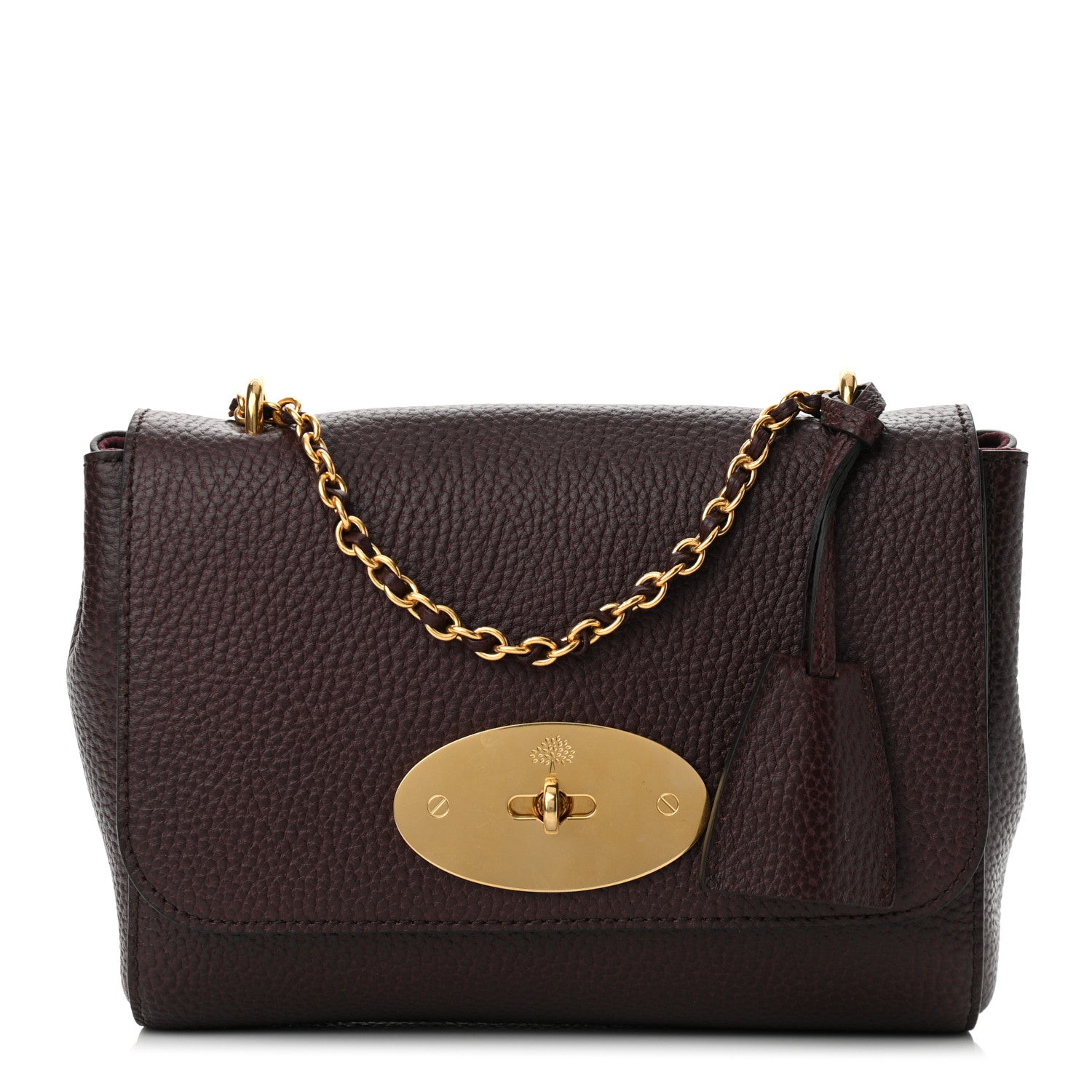 Mulberry Small Classic Grain Calfskin Small Lily Flap Oxblood 1 of 8