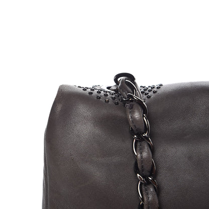 Chanel Lambskin Studded CC East West Flap Grey 14 of 14