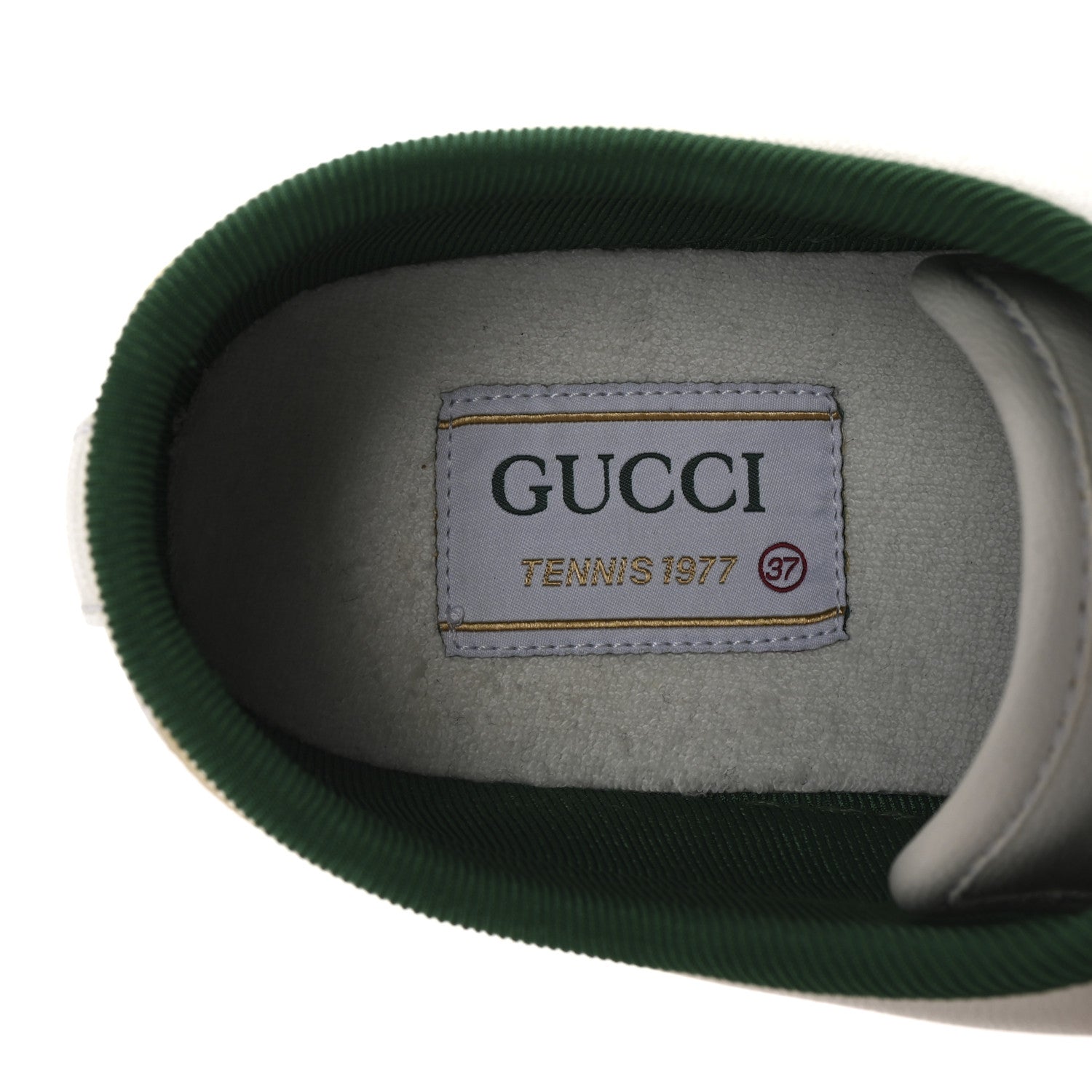 Gucci Canvas Web Womens 1977 Tennis Sneakers 37 White 8 of 9