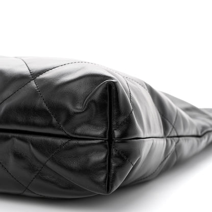 Chanel Shiny Calfskin Quilted Chanel 22 Black 11 of 12