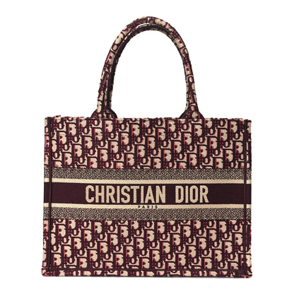 Christian Dior Oblique Medium Book Tote Burgundy Multicolor 1 of 10