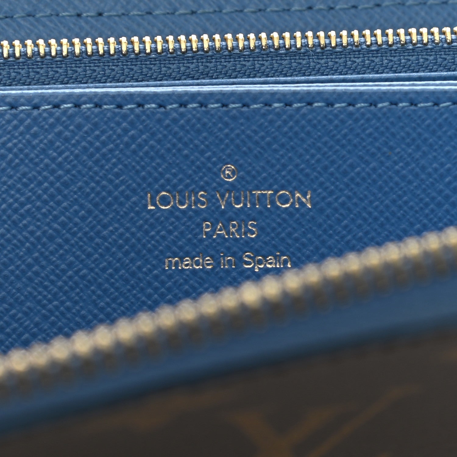 Louis Vuitton Monogram Zippy Wallet Blue Jean 6 of 8