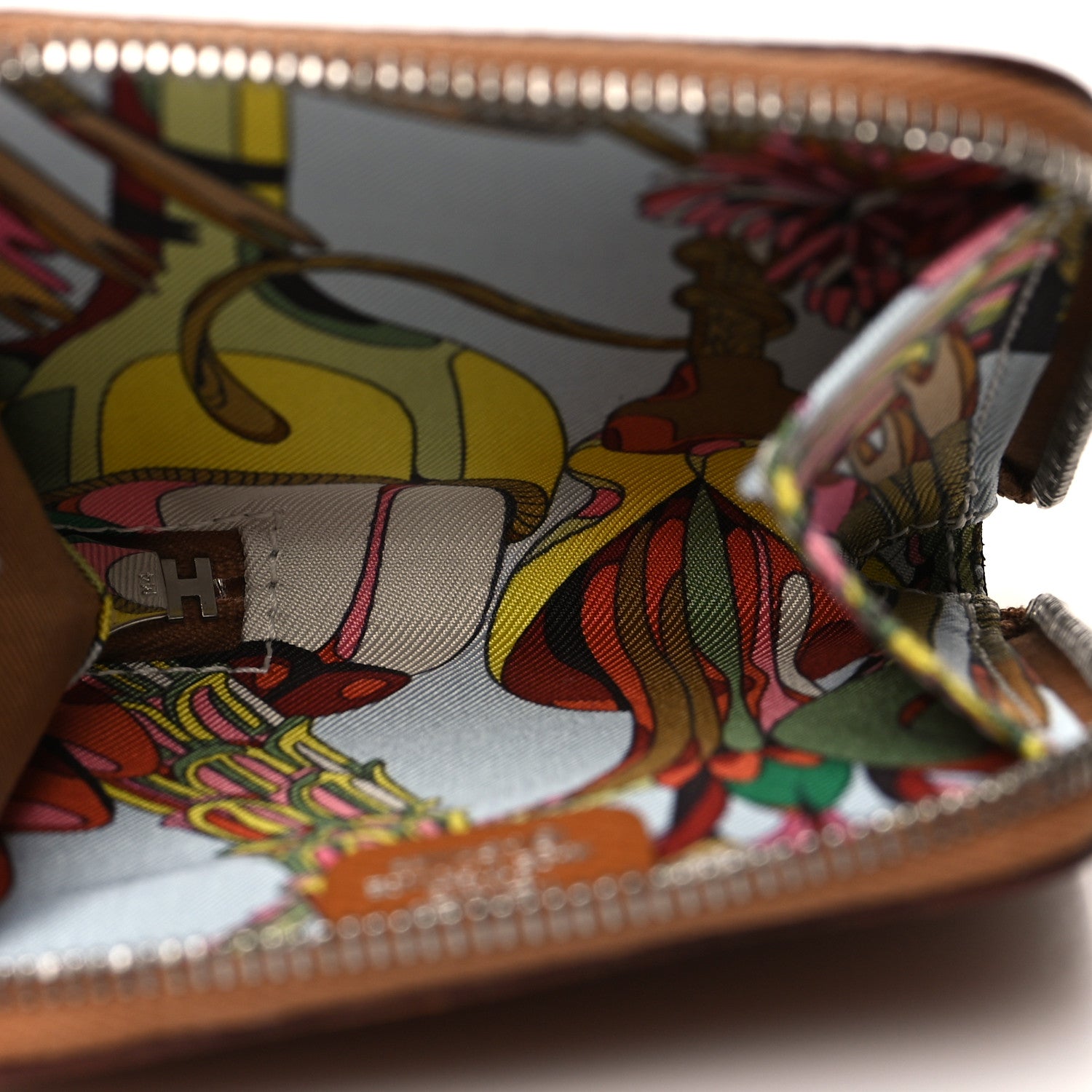 Hermes Epsom Silk'in Coin Purse Gold 5 of 8
