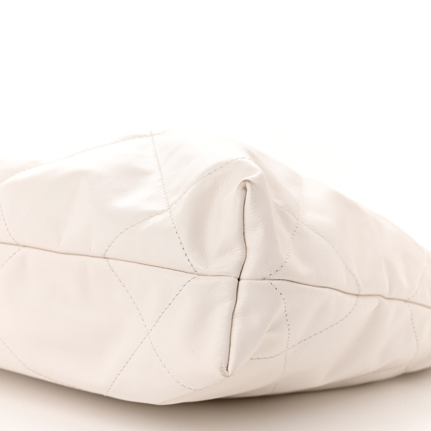 Chanel Shiny Calfskin Quilted Small Chanel 22 White 11 of 12