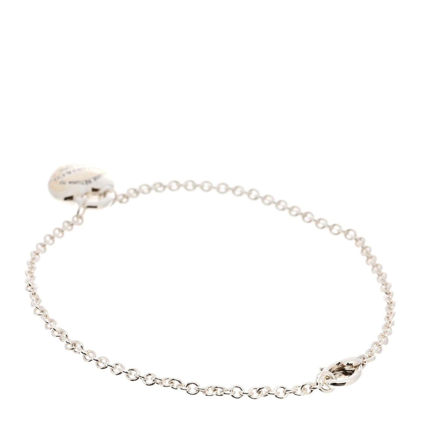Sterling Silver Return To Tiffany Full Heart Chain Bracelet