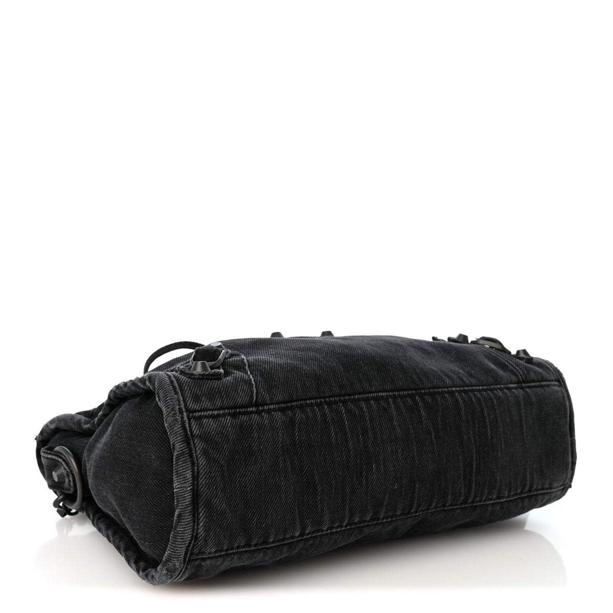 Balenciaga Washed Denim Classic Hardware Small Le City Black 4 of 10