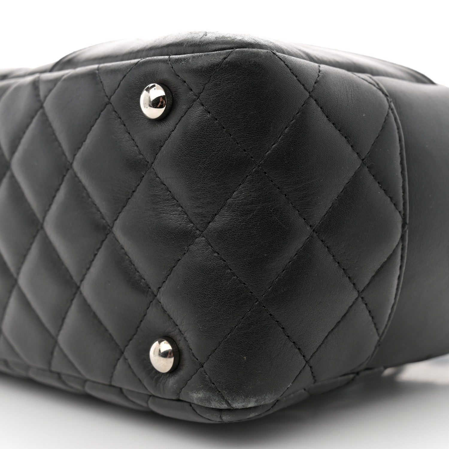 Chanel Calfskin Quilted Large Cambon Bowler Black 10 of 14