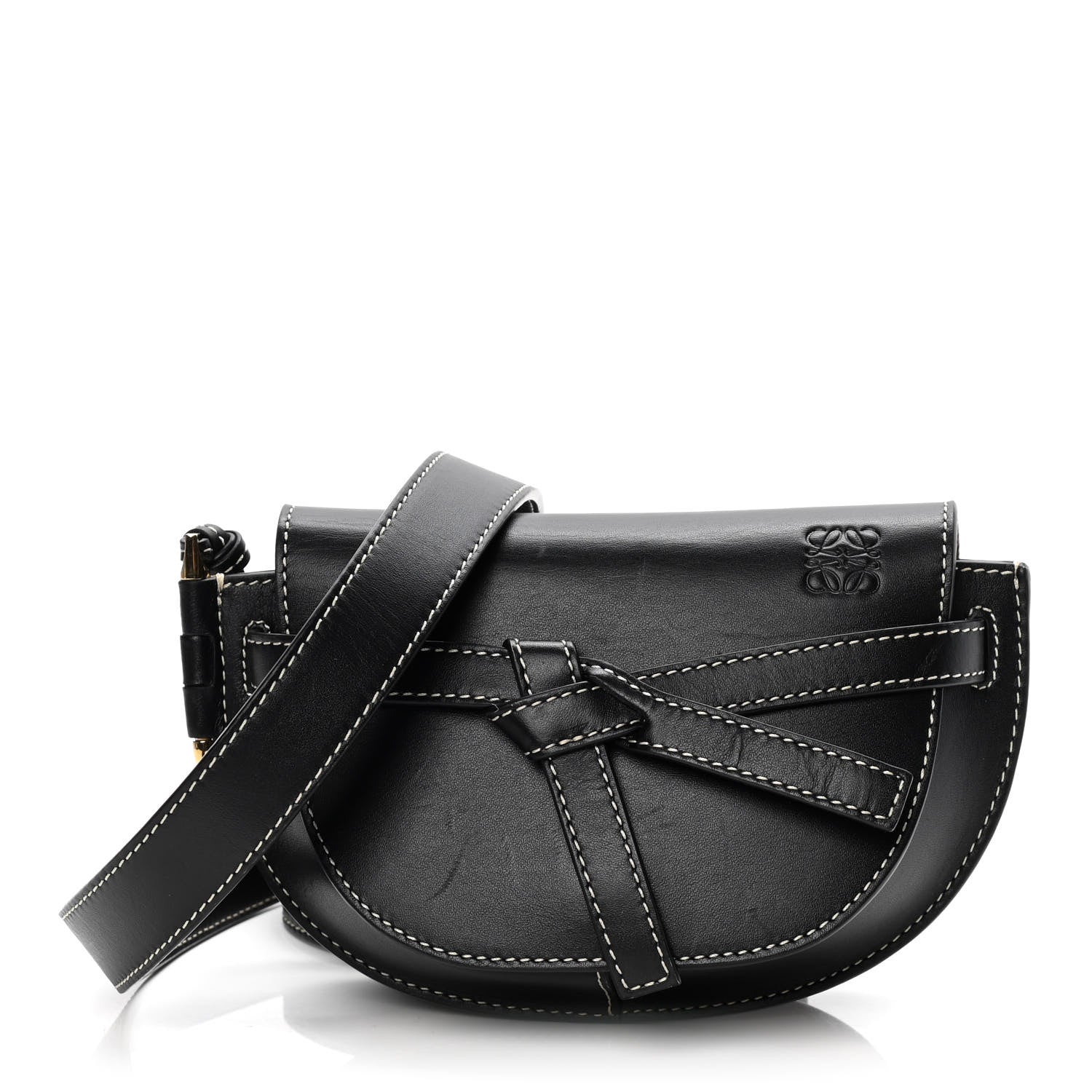 Loewe Calfskin Mini Gate Belt Bag Black 1 of 12