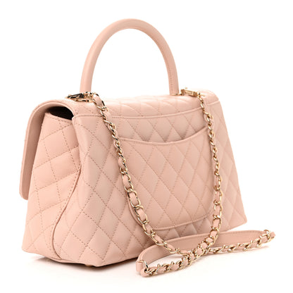 Chanel Caviar Quilted Small Coco Handle Flap Light Pink 3 of 12