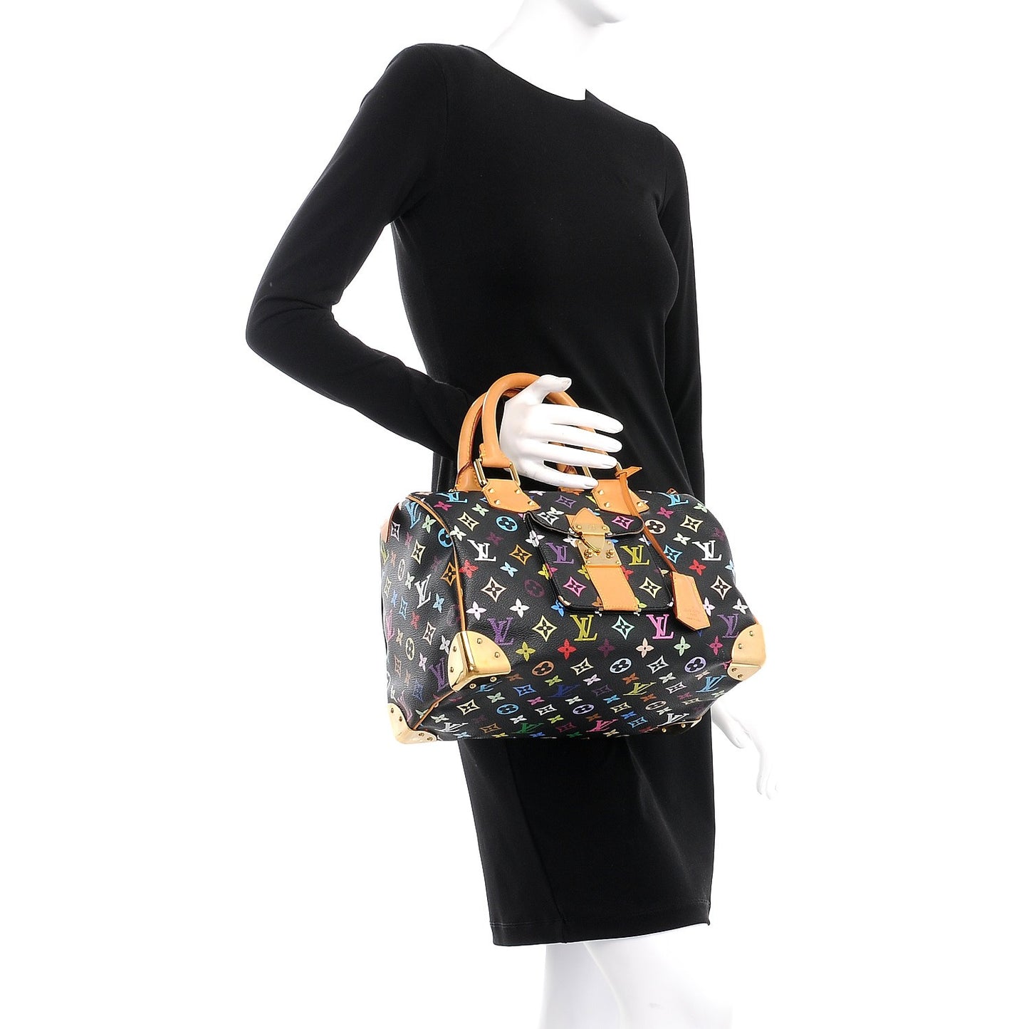 Monogram Multicolor Speedy 30 Black