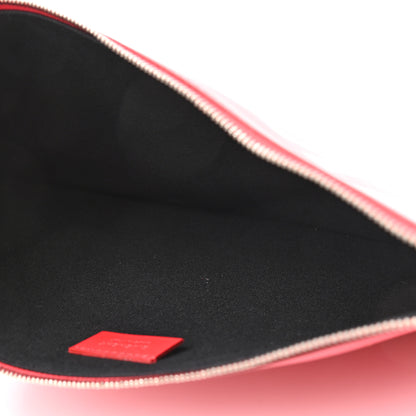 Givenchy Calfskin Logo Zip Pouch Red 5 of 7