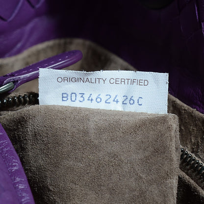Bottega Veneta Nappa Intrecciato Medium Shoulder Bag Plum 9 of 9