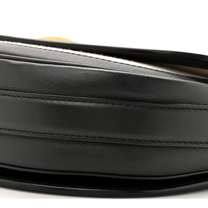 MCM Calfskin Linen Small Travia Crossbody Black 8 of 12